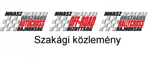 Szakági közlemény